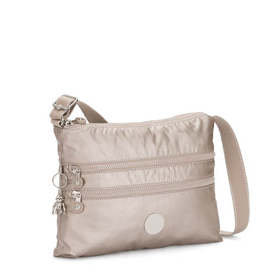 Kipling Alvar Metallic Crossbody Väska Silver | SE 2148IL